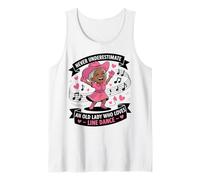 Ne sous-Estimez jamais Une Vieille Dame Qui Aime la Danse en Débardeur