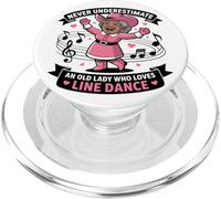 Ne sous-Estimez jamais Une Vieille Dame Qui Aime la Danse en PopSockets PopGrip pour MagSafe