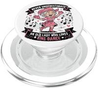 Ne sous-Estimez jamais Une Vieille Dame Qui Aime la Danse en PopSockets PopGrip pour MagSafe
