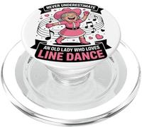 Ne sous-Estimez jamais Une Vieille Dame Qui Aime la Danse en PopSockets PopGrip pour MagSafe