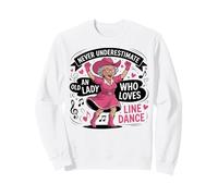 Ne sous-Estimez jamais Une Vieille Dame Qui Aime la Danse en Sweatshirt