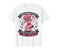 Ne sous-Estimez jamais Une Vieille Dame Qui Aime la Danse en T-Shirt