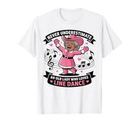 Ne sous-Estimez jamais Une Vieille Dame Qui Aime la Danse en T-Shirt