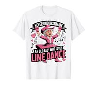 Ne sous-Estimez jamais Une Vieille Dame Qui Aime la Danse en T-Shirt
