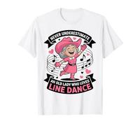 Ne sous-Estimez jamais Une Vieille Dame Qui Aime la Danse en T-Shirt