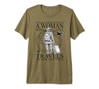 Ne sous-Estimez jamais Une Vieille Dame - Voyages dans Les T-Shirt Haut de Gamme