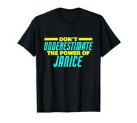 Ne sous-Estimez Pas Le Pouvoir de Janice Funny Janice Name T-Shirt Graphique avec Valeur