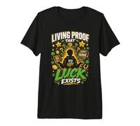 Ne sous Une Bonne Etoile Design Jackpot Fortune T-Shirt Haut de Gamme
