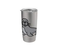 Ne soyez pas un phoque Gobelet isotherme en acier inoxydable double paroi