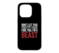 Ne Te Laisse Pas Tromper par ce Joli Visage, Je suis Un Beast Wrestling Coque pour iPhone 15 Pro