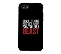 Ne Te Laisse Pas Tromper par ce Joli Visage, Je suis Un Beast Wrestling Coque pour iPhone SE (2020) / 7/8