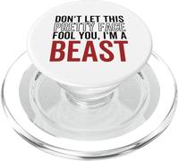 Ne Te Laisse Pas Tromper par ce Joli Visage, Je suis Un Beast Wrestling PopSockets PopGrip pour MagSafe