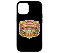 Ne Te Laisse Pas Tromper par Son Joli Visage, Je suis Une bête de Softball Coque pour iPhone 12/12 Pro