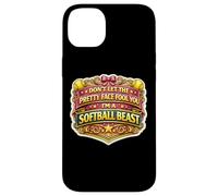 Ne Te Laisse Pas Tromper par Son Joli Visage, Je suis Une bête de Softball Coque pour iPhone 14 Plus