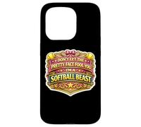 Ne Te Laisse Pas Tromper par Son Joli Visage, Je suis Une bête de Softball Coque pour iPhone 15 Pro