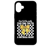 Ne Te Laisse Pas Tromper par Son Joli Visage, Je suis Une bête de Softball Coque pour iPhone 16 Plus