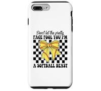 Ne Te Laisse Pas Tromper par Son Joli Visage, Je suis Une bête de Softball Coque pour iPhone 7 Plus/8 Plus