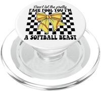 Ne Te Laisse Pas Tromper par Son Joli Visage, Je suis Une bête de Softball PopSockets PopGrip pour MagSafe