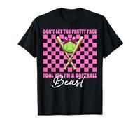 Ne te laisse pas tromper par son joli visage, je suis une bête de softball T-Shirt