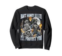 Ne t'inquiète Pas, Chaton, Je Te protégerai, Loup-Garou Flamboyant Sweatshirt