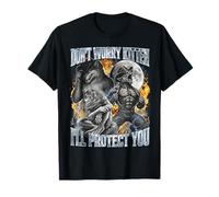 Ne t'inquiète Pas, Chaton, Je Te protégerai, Loup-Garou Flamboyant T-Shirt