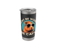 Ne t'inquiète pas, sois capy - Funny Capybara Gobelet isotherme en acier inoxydable double paroi