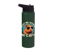 Ne t'inquiète pas, sois capy - Funny Capybara Stainless Steel Insulated Water Bottle