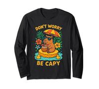 Ne t'inquiète Pas, sois capy Funny Chill Capybara Manche Longue