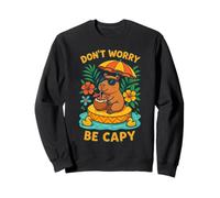 Ne t'inquiète Pas, sois capy Funny Chill Capybara Sweatshirt