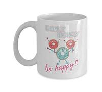 Ne T'Inquiète Pas, Sois Heureux Tasse À Café Céramique Tasse Pratiques Mug À Café Pour Espresso Boissons Chaudes Chocolat Chaud 330Ml