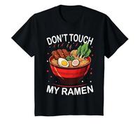 Ne touchez Pas à Mes Ramen, C'est drôle T-Shirt, Enfant, Noir, 10 Ans