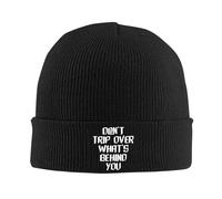 Ne Trébuchez Pas sur Ce Qui Est Derrière Vous Bonnet Coupe-Vent Bonnet Thermo Unisexe Chapeau pour l'escalade Temps Froid Ski