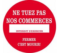 Ne Tuez Pas Nos Commerces - 10cm - Sticker/Autocollant