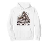 Ne Vous arrêtez Pas de Croire! DJ Bigfoot Sasquatch Big Foot Fun Meme Sweat à Capuche