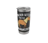 Ne vous contentez jamais de The Hamster Funny Pony Lover Gobelet isotherme en acier inoxydable double paroi