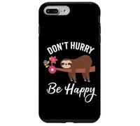 Ne Vous dépêchez Pas, Bonne Motivation pour Un Paresseux Mignon Coque pour iPhone 7 Plus/8 Plus
