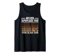Ne Vous excusez jamais pour Vos Motifs de fidélité Black Thoughts Débardeur