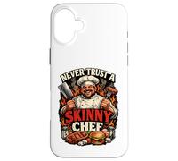 Ne Vous fiez jamais à Un Chef Maigre, drôle, Papa, Cuisinier, Barbecue et grillades Coque pour iPhone 16 Plus