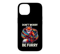 Ne Vous inquiétez Pas Be Furry Fox Wolf Rainbow Cute Fursona Fandoms Coque pour iPhone 14