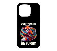 Ne Vous inquiétez Pas Be Furry Fox Wolf Rainbow Cute Fursona Fandoms Coque pour iPhone 15 Pro