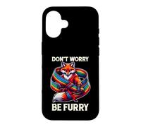 Ne Vous inquiétez Pas Be Furry Fox Wolf Rainbow Cute Fursona Fandoms Coque pour iPhone 16