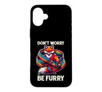 Ne Vous inquiétez Pas Be Furry Fox Wolf Rainbow Cute Fursona Fandoms Coque pour iPhone 16 Plus
