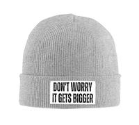 Ne Vous Inquiétez Pas, Ça Devient Plus Gros Bonnet Doux Bonnet Homme Coupe-Vent Bonnets pour Shopping Vie Quotidienne Cyclisme