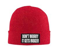 Ne Vous Inquiétez Pas, Ça Devient Plus Gros Bonnet en Tricot Unisexe Bonnet Hiver Extensible Chapeau Tricoté pour Décontractée Femme Temps Froid