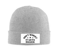 Ne Vous Inquiétez Pas, Ça Devient Plus Gros Bonnet Thermo Coupe-Vent Bonnet Respirant Chapeau pour Randonnée Shopping Homme