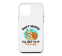 Ne Vous inquiétez Pas, Je finirai par y Arriver. Joli Dessin d'escargot Kawaii Coque pour iPhone 12 Mini