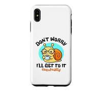 Ne Vous inquiétez Pas, Je finirai par y Arriver. Joli Dessin d'escargot Kawaii Coque pour iPhone XS Max
