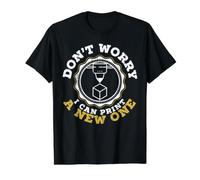 Ne Vous inquiétez Pas, Je Peux Imprimer Un Nouvel additif d'impression 3D T-Shirt Graphique avec Valeur, Homme, Noir, L