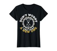 Ne Vous inquiétez Pas, Je Peux Imprimer Un Nouvel additif d'impression 3D T-Shirt Graphique avec Valeur, Femme, Noir, M