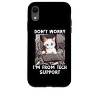 Ne Vous inquiétez Pas, Je Viens du Service d'assistance Technique Cat Sysadmin IT Help Desk Coque pour iPhone XR